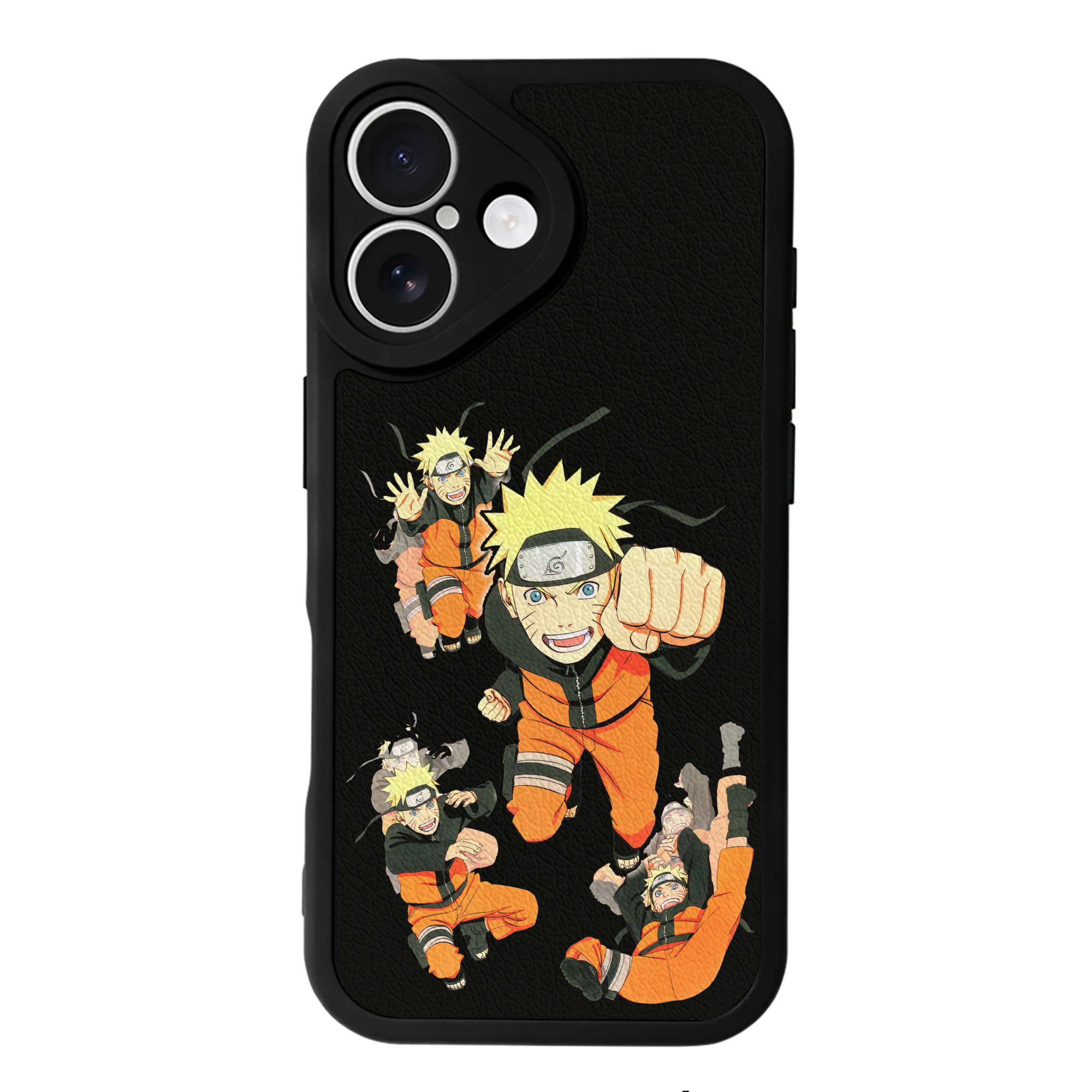 （画像用） NARUTO -ナルト- うずまき ナルト Uzumaki Naruto 【iPhone 16シリーズ対応】シリコンスマホケース（レザー調） 材質：シリコン